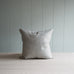 image of Square Kip Cushion in Ticking Cotton, Aqua Brown