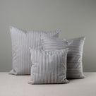  3 Different Sizes Square Cushion in Ticking Cotton - NiX By Nicola Harding & Co. 