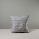  Back Side of Large Square Cushion in Ticking Cotton With 2 Buttons. 