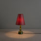 Ditsy Ceramic Table Lamp Base in Olive Green