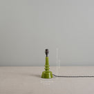 Ditsy Ceramic Table Lamp Base in Olive Green, With Dimensions Height 26cm and Width 11cm - Nicola Harding 