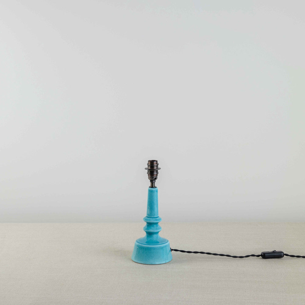 image of Ditsy Ceramic Table Lamp Base in Turquoise