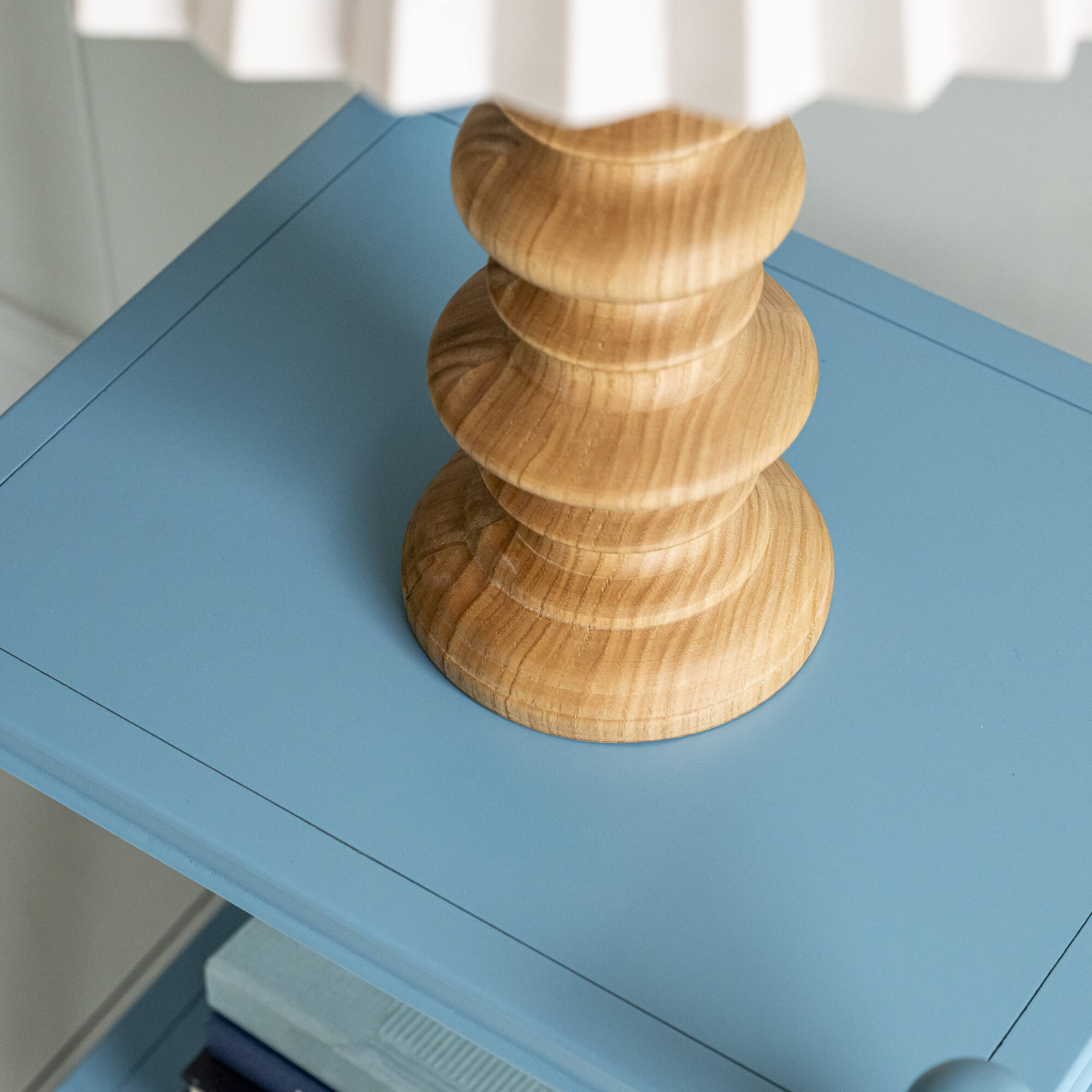  Wooden Table Lamp Base in Natural Oak - Nicola Harding & Co. 