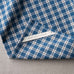 image of Luster Tea Towel in Well Plaid Cotton, Blue Brown