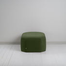  Hither Hexagonal Storage Ottoman in Intelligent Velvet Juniper Side View - NiX 