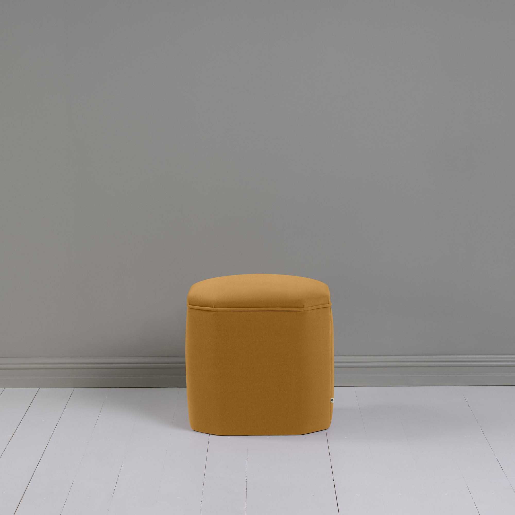  Thither Hexagonal Ottoman in Intelligent Velvet Spice 