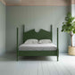 Out for the Count Three Quarter Poster Bed in Sage Green - By NiX