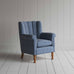 image of Time Out Armchair in Well Plaid Cotton, Blue Brown