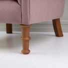  Time Out Armchair in Laidback Linen Heather, Front Foot View Design - NiX 