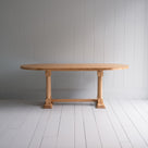  Tuck-In Oval Dining Table in Lacquered Oak - By NiX 