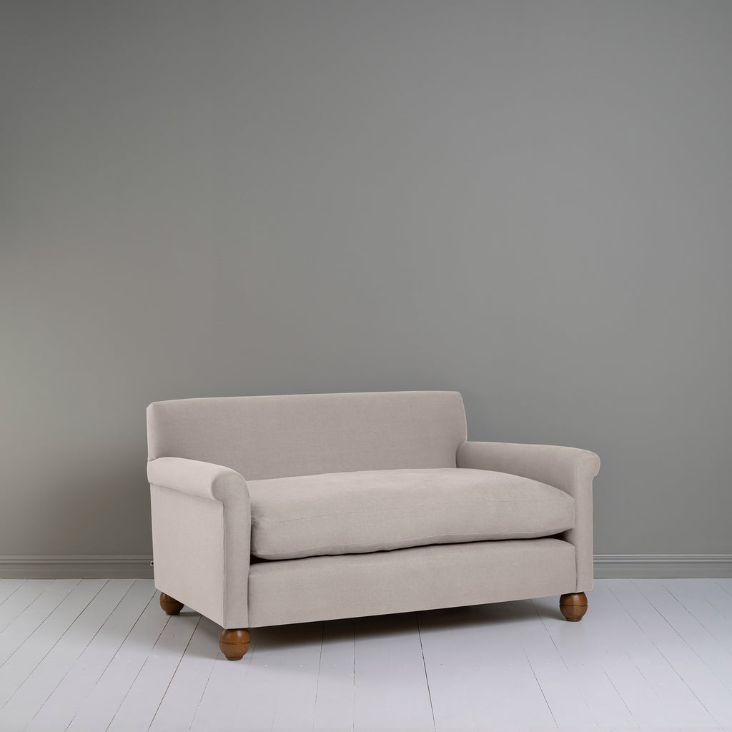  Idler 2 Seater Sofa in Laidback Linen Pearl Grey - Nicola Harding 