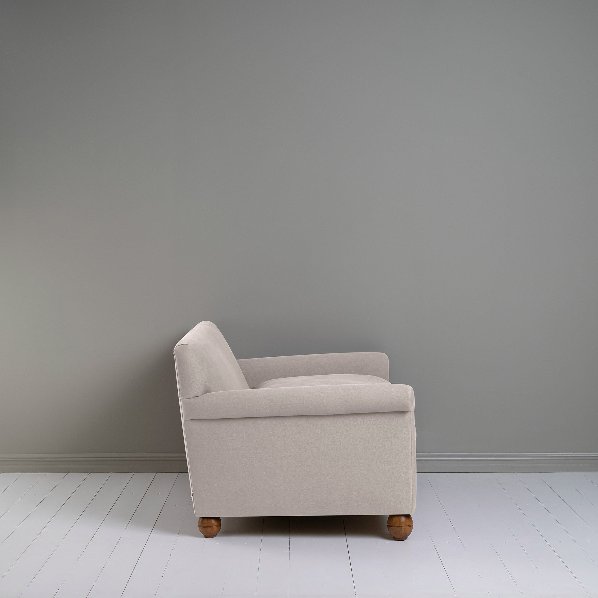  Idler 2 Seater Sofa in Laidback Linen Pearl Grey - Nicola Harding 