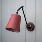  Limelight Waxed Brass Wall Light With Lampshade 