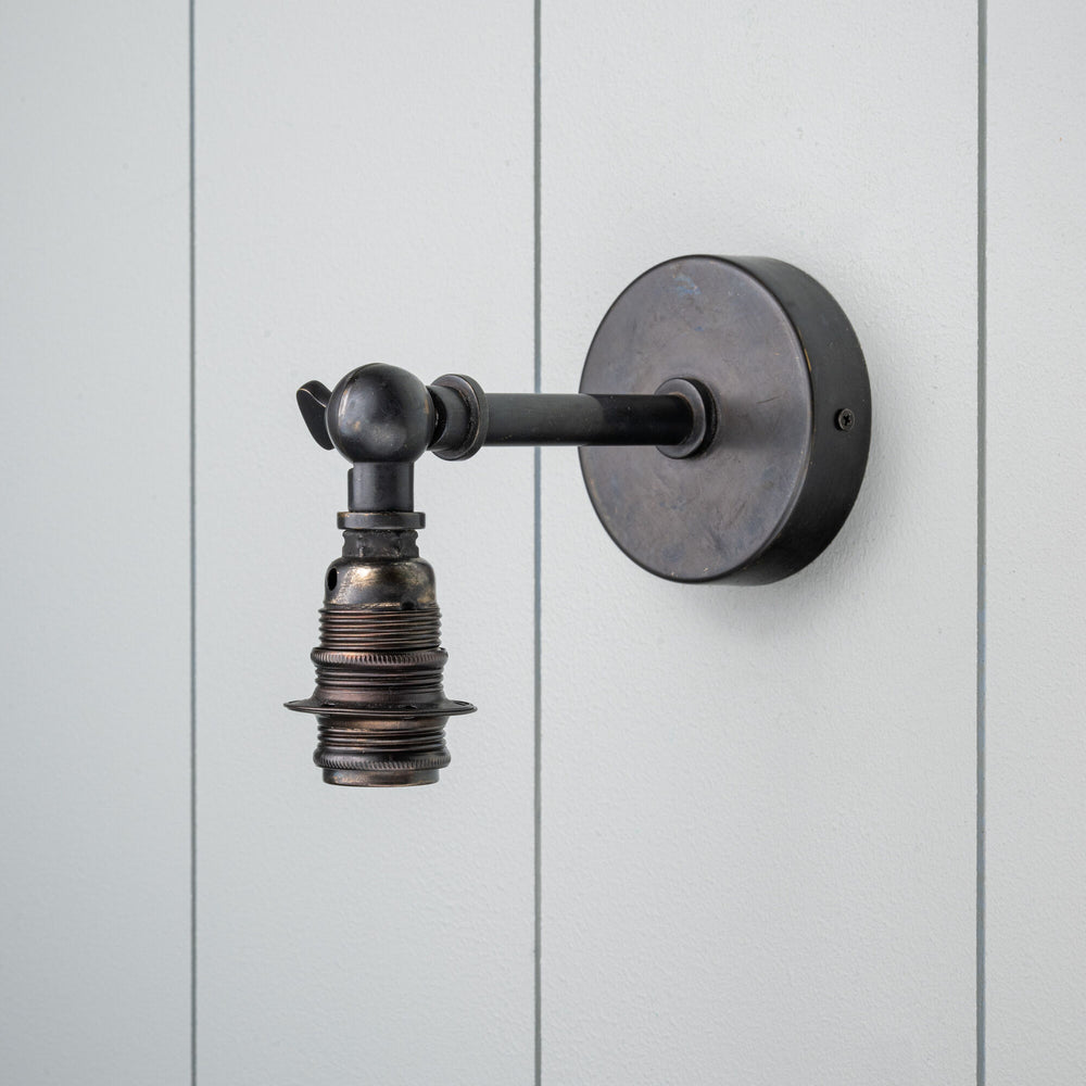 image of Picture This Waxed Brass Wall Light