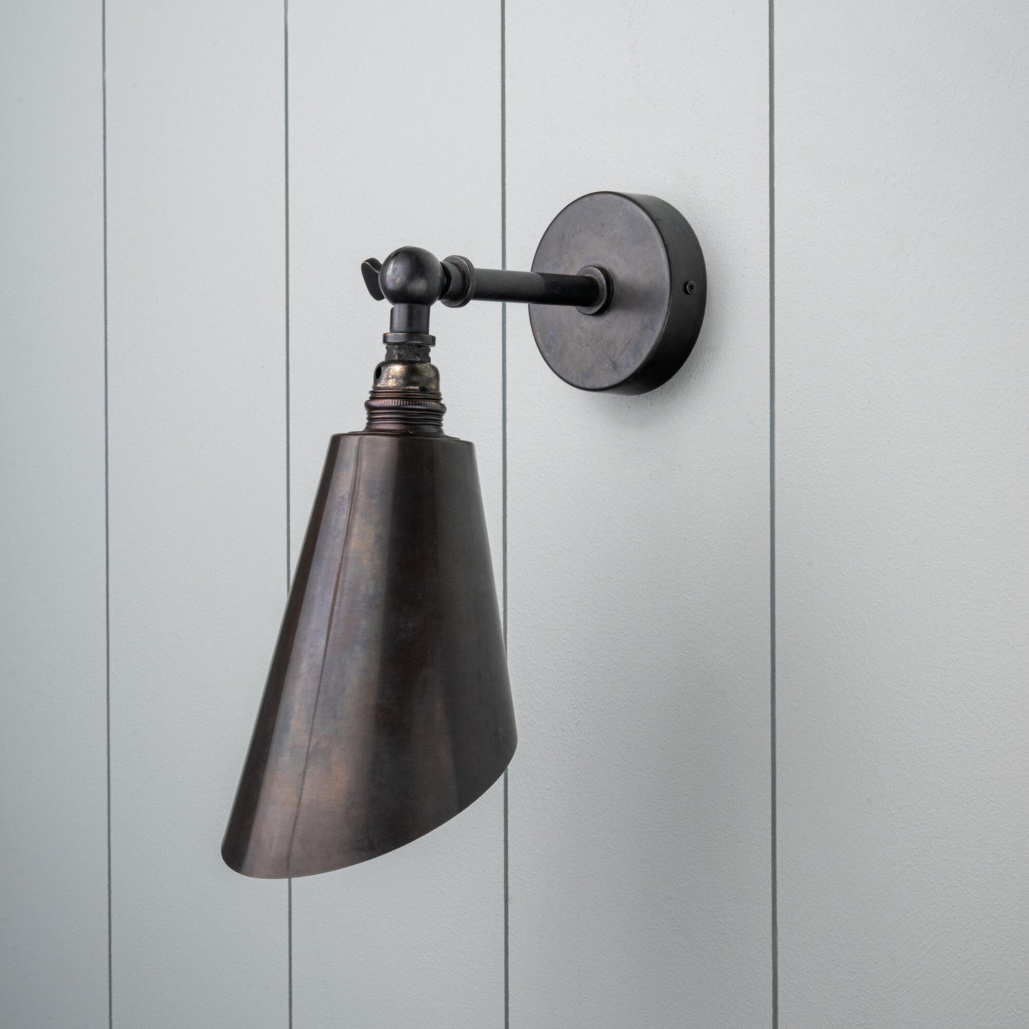 Waxed Brass Wall Light - NiX by Nicola Harding & Co.