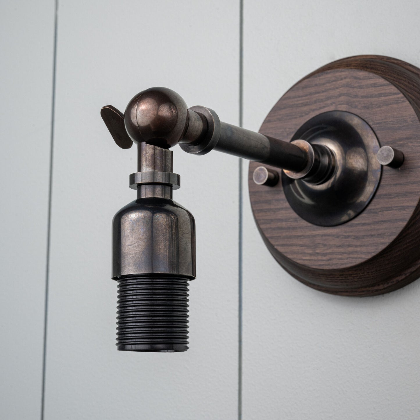 Brass Wall Light Arm Closeup - By NiX