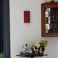 Stitch In Time Wall Light in Burgundy with Muted Pink Trim