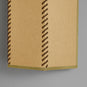  Stitch In Time Wall Light in Mustard with Antique Gold Trim, Design Closeup - By NiX 