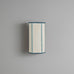 image of Stitch In Time Wall Light in Soft White with Blue Trim & Stitching
