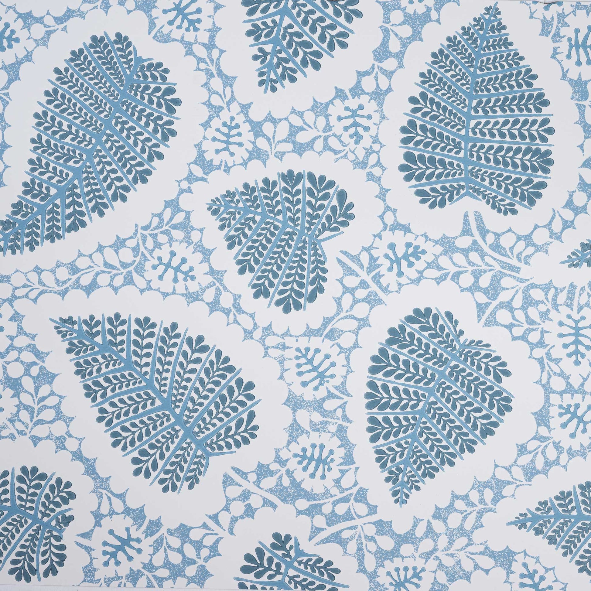 Dingle Wallpaper in Sugarbag Blue and Peacock - Nicola Harding