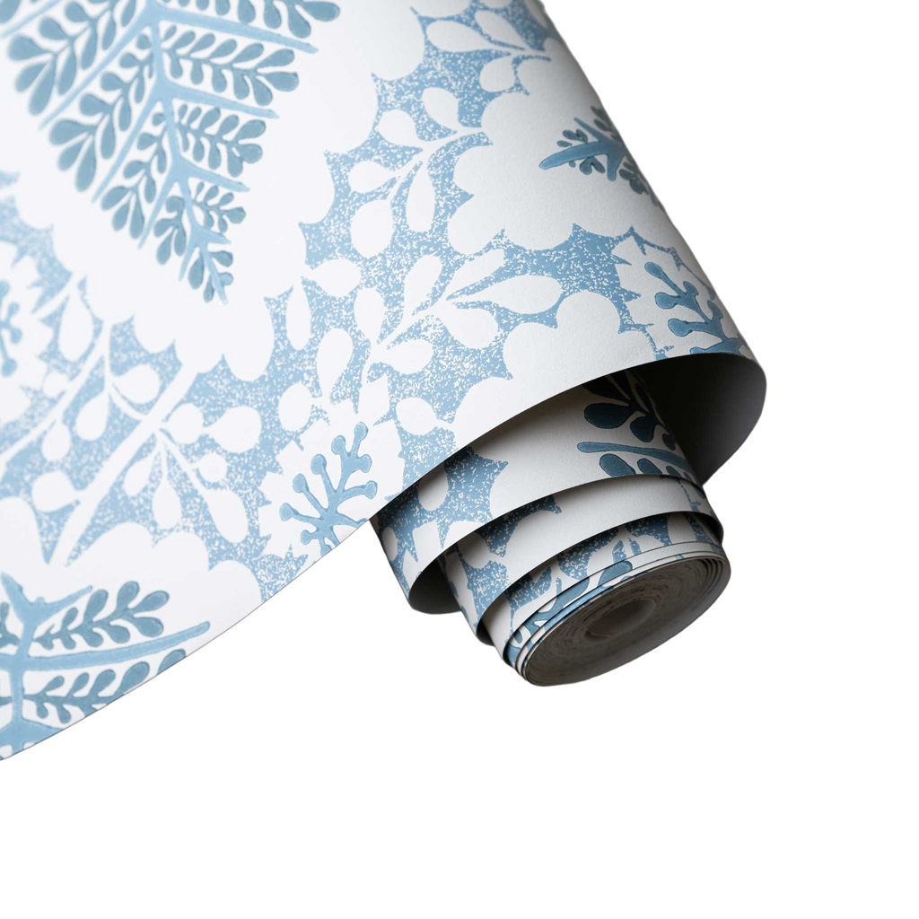  Dingle Wallpaper in Sugarbag Blue and Peacock 