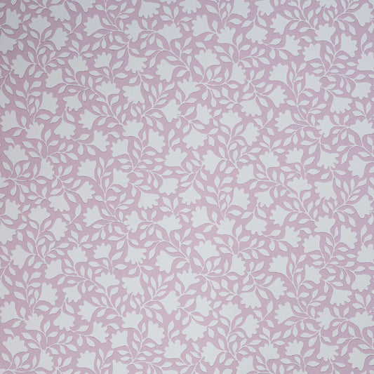 Ginko Wallpaper in Rose Pink